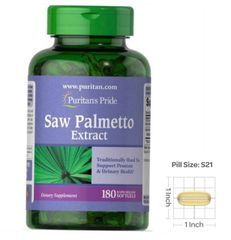 Viên HỗTrợ Tuyến Tiền Liệt &Tiết Niệu Saw Palmetto Extract, 180 viên