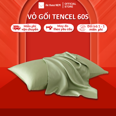 Vỏ Bọc Gối Lụa Tencel 60s Cao Cấp - Mềm Mại, Thoáng Mát, Kích Thước 50x70cm, 40x60cm - Trang Trí Phòng Ngủ Sang Trọng