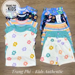 Set 5 Bộ Hè Bé Gái Chính Hãng Geo UK - Cotton Mềm Mát, Họa Tiết Hoa Đẹp - Thời Trang Mùa Hè Cho Trẻ Em