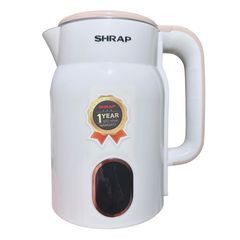 Ấm Siêu Tốc Sharp SH-38 3L - Công Suất 1500W, Tự Ngắt, Thiết Kế Hiện Đại, Chất Liệu Inox Chống Gỉ, Tiết Kiệm Điện Năng