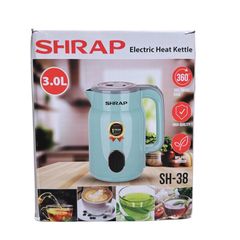 Ấm Siêu Tốc Sharp SH-38 3L - Công Suất 1500W, Tự Ngắt, Thiết Kế Hiện Đại, Chất Liệu Inox Chống Gỉ, Tiết Kiệm Điện Năng