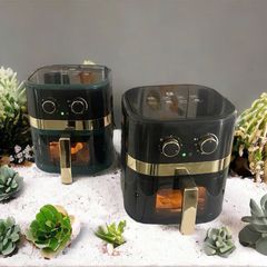 Nồi Chiên Không Dầu Camel 15L - Công Nghệ Chiên Khô Gọn, Đen Xanh, Giúp Món Ăn Lành Mạnh và Ngon Miệng