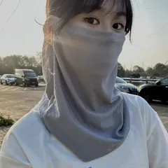Khẩu Trang Che Mặt Chống Nắng Bằng Vải Lụa - Bảo Vệ Da Chống Tia UV và Bụi, Dành Cho Hoạt Động Ngoài Trời, Đạp Xe, Đi Bộ