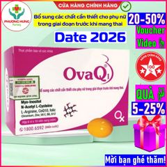 OvaQ1 Bổ Sung Myo-Inositol & Acid Folic Cho Phụ Nữ Trước Khi Mang Thai - Hộp 30 Viên - Tăng Cường Sinh Sản