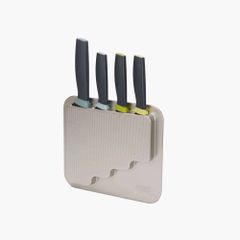 Bộ Dao Làm Bếp Joseph Joseph 4 Món DoorStore 10303 - Hộp Đựng Treo Tiết Kiệm Không Gian, Dao Thép Không Gỉ Chống Dính