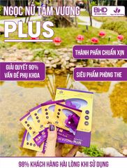 Viên Đặt Phụ Khoa Ngọc Nữ Tâm Vương Plus Hộp 10 Viên - Mẫu Mới