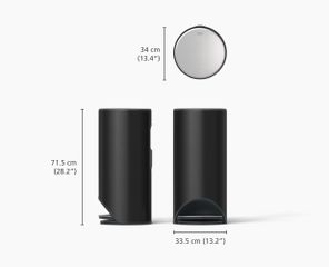 Thùng rác đạp chân Joseph Joseph Arc™ 30L - Thiết kế sang trọng, tiện lợi với bộ lọc mùi, giải pháp vệ sinh thông minh cho không gian sống