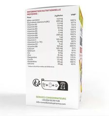 Viên Uống Vitamin Tổng Hợp Arkopharma Azinc Vitality 150 Viên - Hỗ Trợ Tăng Cường Năng Lượng và Miễn Dịch cho Người Lớn