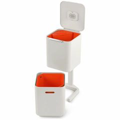 Thùng Rác Thông Minh Joseph Joseph Totem Compact 40L - Thiết Kế 2 Ngăn Phân Loại Rác, Khử Mùi, Tiết Kiệm Không Gian Sang Trọng