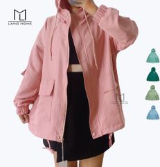 Áo Khoác Nữ Phong Cách Hàn Quốc Lamo Home A003 - Chống Nắng Form Rộng, Chất Cotton Mềm, Thiết Kế Tiện Lợi với 2 Túi