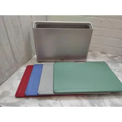 Bộ 4 Thớt Joseph Joseph 60215 Folio Lớn - Dụng Cụ Nhà Bếp Cao Cấp Với Thiết Kế Tầng và Chất Liệu Cao Cấp, An Toàn Khi Sử Dụng