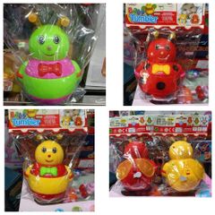 Đồ Chơi Búp Bê Lật Đật Hình Con Ong Có Đèn và Nhạc - Đồ Chơi Giáo Dục Cho Trẻ Em, Phát Triển Kỹ Năng Vận Động