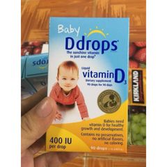 Vitamin D3 Drops cho trẻ sơ sinh hàng Mỹ bao Auth