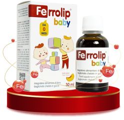 Sắt Ferrolip Baby, sắt hữu cơ cho bé từ 6m- 30ml 