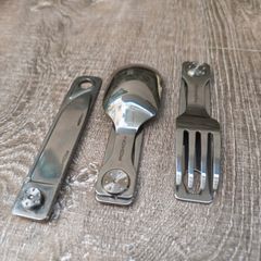 Hungtool - Bộ dao muỗng nĩa gấp gọn Roxon C1S - Bộ dao muỗng nĩa du lịch, Thép không rỉ