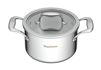 Bộ 3 Nồi Inox Nagakawa Natsu NAG1356 (16-20-24cm) - Nồi Đa Năng Chịu Nhiệt, Dùng Trên Mọi Loại Bếp, Sang Trọng Cho Nhà Bếp