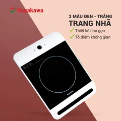 Bếp Từ Nagakawa NAG0712 - Điều Khiển Cảm Ứng 2 Hướng, Công Suất 2200W, Thiết Kế Sang Trọng, Bảo Hành 12 Tháng
