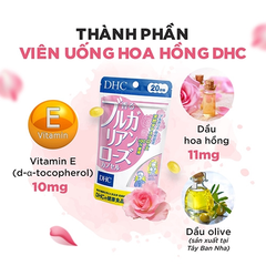 Viên uống tinh dầu hoa hồng DHC Nhật Bản hỗ trợ thơm cơ thể 202151