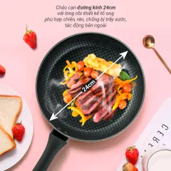 Chảo chống dính  đáy từ Nagakawa NAG2601 (26cm) - Sử dụng mọi loại bếp