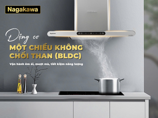 Máy Hút Mùi Cao Cấp Nagakawa NKTH03M70 - Công Nghệ NaSYNC, Động Cơ BLDC, Thiết Kế Sang Trọng, Miễn Phí Lắp Đặt, Bảo Hành 5 Năm