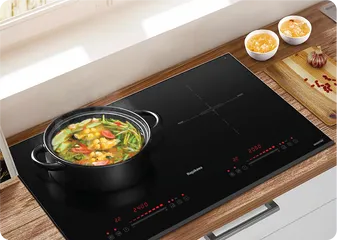 Bếp đôi điện từ cao cấp Nagakawa NK2C02M - Mặt kính Kanger, Công suất 2400W, Công nghệ NaSYNC & Inverter, Bảo hành 5 năm, Thông minh & Tiết kiệm năng lượng