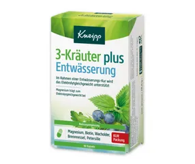 Viên uống Kneipp hỗ trợ đào thải nước - Hộp 60 viên nhập khẩu Đức, hỗ trợ lợi tiểu tự nhiên và cân bằng điện giải.
