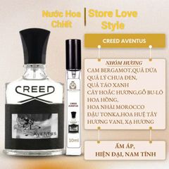 Nước hoa nam Creed Aventus ấm áp hiện đại nam tính [chai chiết 10ml]
