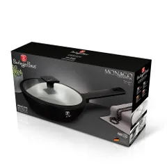 Chảo Sâu Lòng Berlinger Haus BH/7089N 24cm Màu Đen - Bộ Sưu Tập Monaco, Lớp Chống Dính TitanPro, Tiết Kiệm Năng Lượng