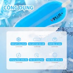 Bịt Mắt Gel VIPLUS+ Thiết Kế Dễ Thương - Hỗ Trợ Giảm Căng Thẳng, Nhức Mắt và Thâm Quầng, Lý Tưởng Cho Giấc Ngủ Ngon
