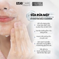 Sữa Rửa Mặt MD CARE Dưỡng Ẩm Dịu Nhẹ Cho Da Nhạy Cảm 200ml - Chứa Nano-Ceramide, Hyaluronic Acid, Giúp Làm Sạch Sâu, Cấp Ẩm Chuyên Sâu