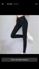 quần legging cạp chéo chất umi co giãn không bai xù