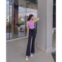 quần loe công sở chất tuyết mưa