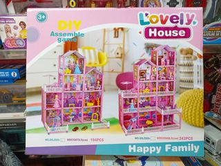 Đồ Chơi Lắp Ráp Ngôi Nhà Búp Bê Lovely House DSJ589 - Bộ Lego 500 Mảnh Kích Thích Sáng Tạo Cho Trẻ 6 Tuổi Trở Lên