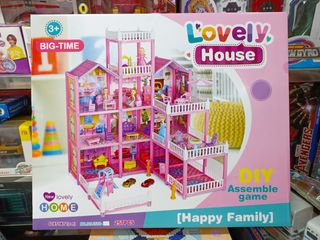 Đồ Chơi Lắp Ráp Ngôi Nhà Búp Bê Lovely House DSJ589 - Bộ Lego 500 Mảnh Kích Thích Sáng Tạo Cho Trẻ 6 Tuổi Trở Lên