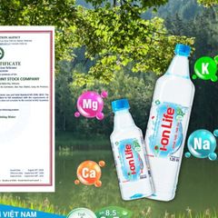 Nước uống ion kiềm thương hiệu i-on Life 1.25L thùng 12 chai công nghệ Nhật bản khỏe ruột mát da