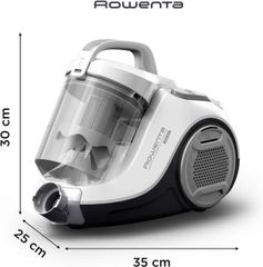 Máy Hút Bụi Rowenta Swift Power Cyclonic RO2917 Trắng - Hiệu Suất Mạnh Mẽ, Thiết Kế Nhỏ Gọn, Lọc 99.98% Bụi