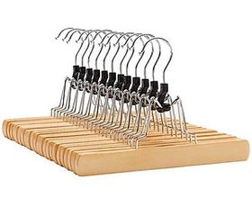 Mắc Treo Quần Áo Songmics - Set 12 Chiếc Hangers Gỗ Chống Trượt, Chắc Chắn Cho Quần & Váy, Không Nhăn, An Toàn Cho Sức Khỏe