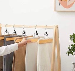 Mắc Treo Quần Áo Songmics - Set 12 Chiếc Hangers Gỗ Chống Trượt, Chắc Chắn Cho Quần & Váy, Không Nhăn, An Toàn Cho Sức Khỏe