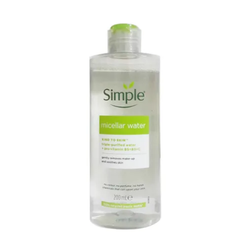 Nước Tẩy Trang Simple Micellar Cleansing Water - Giữ Ẩm, Dễ Chịu, Làm Sạch Trang Điểm, Phù Hợp Mọi Loại Da, Không Hương Liệu Nhân Tạo