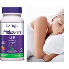Viên ngậm Natrol Sleep 5mg - Hỗ trợ giấc ngủ ngon và sâu giấc cho người lớn, dễ sử dụng, không cần nước