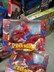 Siêu Nhân Người Nhện Spider-Man Xe Máy Chạy Pin Có Đèn Nhạc - Đồ Chơi Sáng Tạo Cho Trẻ Em HX28198