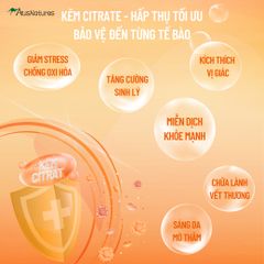 Viên Uống Kẽm và Vitamin C - AusNatures Super Immune - Đẹp Da, Tăng Đề Kháng - Lọ 60 Viên
