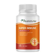 Viên Uống Kẽm và Vitamin C - AusNatures Super Immune - Đẹp Da, Tăng Đề Kháng - Lọ 60 Viên