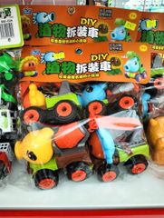 Đồ Chơi Túi 4 Xe Công Trình Zombie - Bộ Lắp Ráp Sáng Tạo Cho Trẻ 2-6 Tuổi, Thú Vị Và An Toàn