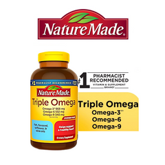 Viên Uống Triple Omega 74 Viên, Nature Made Của Mỹ