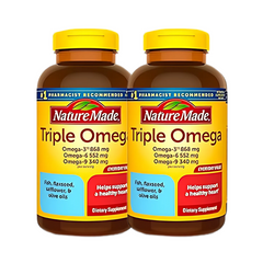 Viên Uống Triple Omega 74 Viên, Nature Made Của Mỹ