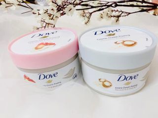 Tẩy Tế Bào Chết Dove Creme Dusch Peeling 225ml (Bản Đức) hàng chuẩn