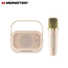 Loa Karaoke Bluetooth Monster GK600 - Kèm 2 Mic UHF Không Dây - Âm Thanh Đỉnh Cao - LED RGB Thay Đổi Màu Sắc