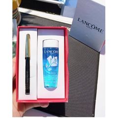 Bộ Sản Phẩm Makeup Lancome: Chì Kẻ Mày Le Crayon Khôl 01 Noir & Tẩy Trang Mắt Bi-Facil 30ml - An Toàn Cho Da Nhạy Cảm