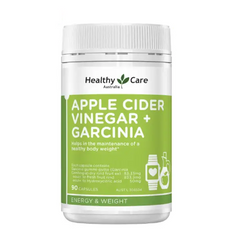 Viên Uống Giấm Táo Healthy Care Apple Cider Vinegar + Garcinia 90 Viên - Hỗ Trợ Giảm Cân, Cải Thiện Tiêu Hóa và Đường Huyết